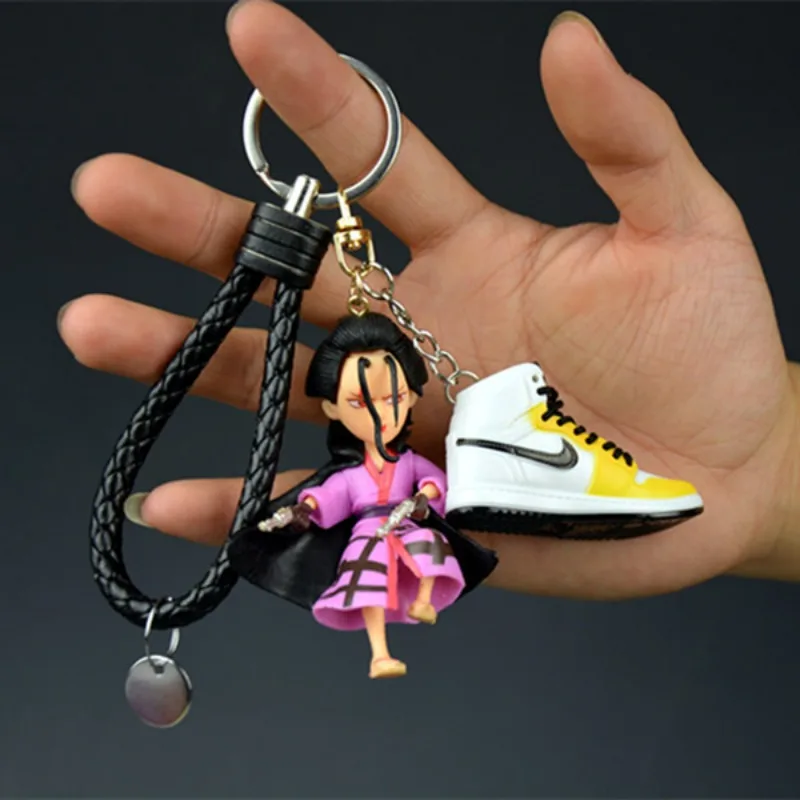 2023 New One Piece Nika Luffy Gear 5 Zoro Chopper Keychain Bag Pendant Accessories Anime Cartoon Creative Girl Toys for Men Gift