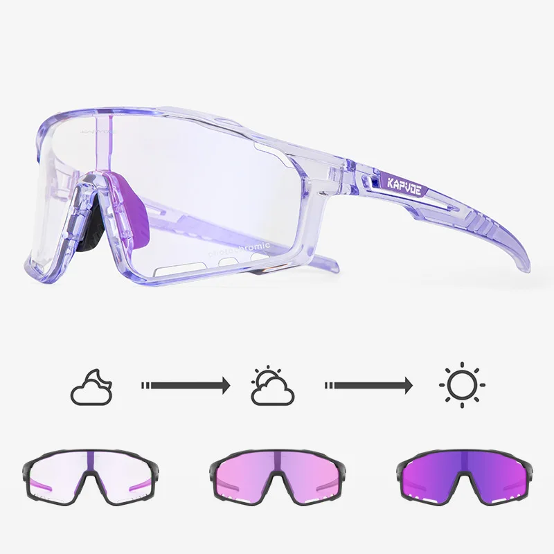 

Photochromic Men's Cycling Sunglasses Red Blue Yellow Bicycle Eyewear Women Sports Cycling Glasses Road Running Goggles