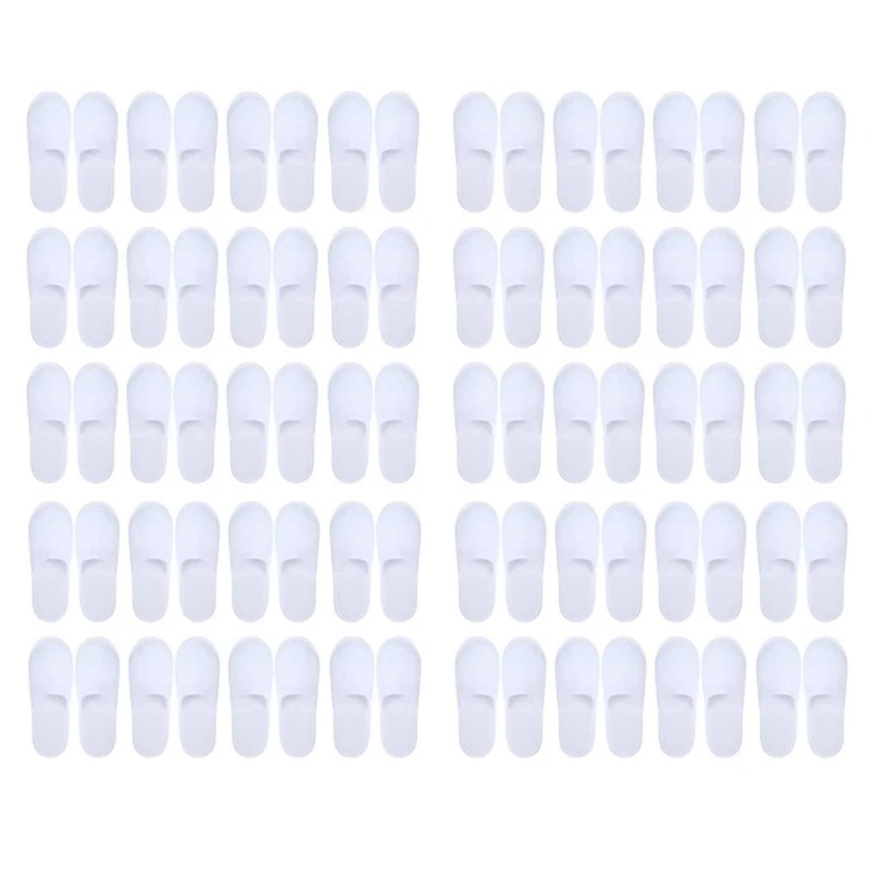 40 Paia Per Le Nuove Pantofole Usa E Getta Antiscivolo A Punta Chiusa Pantofole Usa E Getta In Peluche Spazzolato Ultrasottile Compatibili Con La Casa