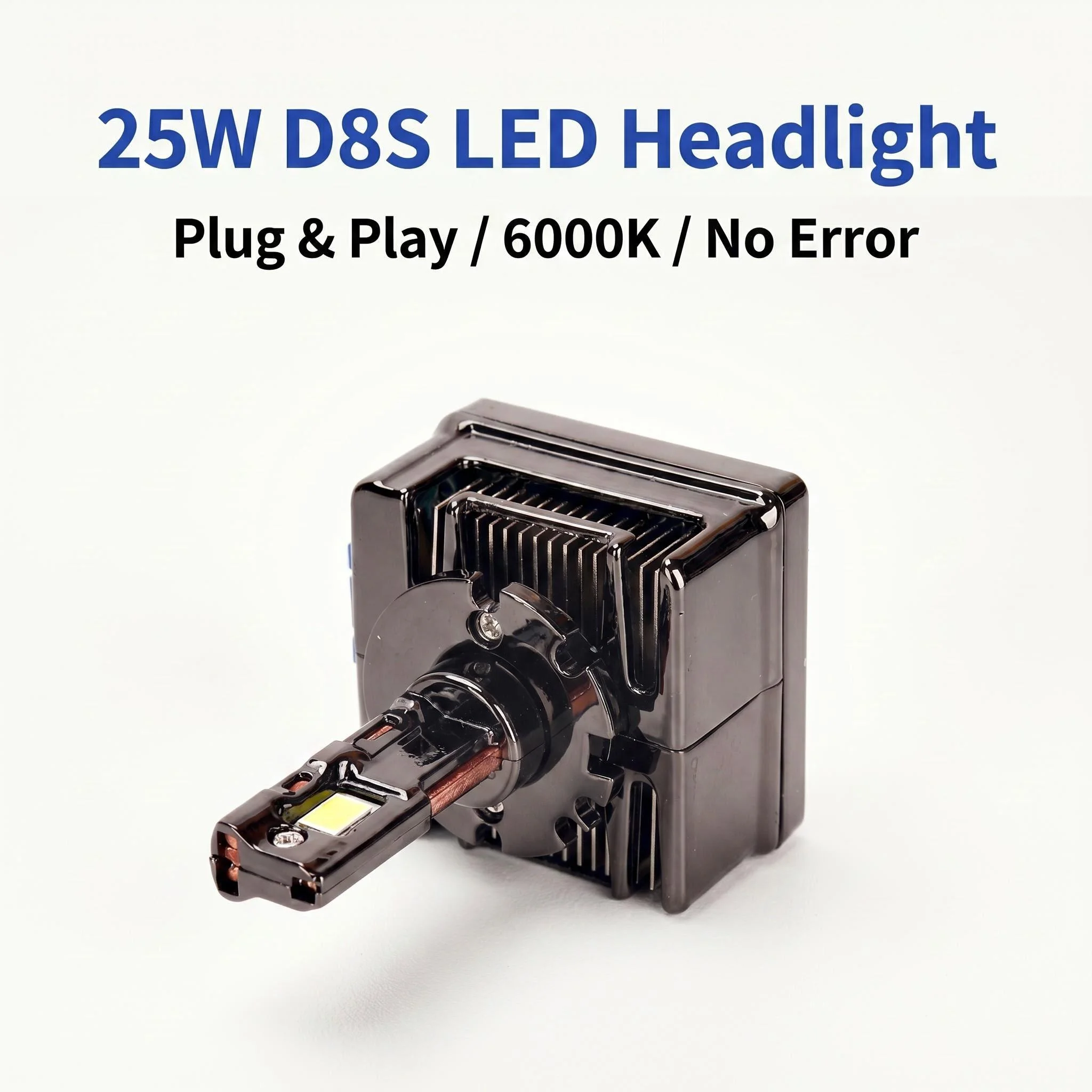 2PCS 자동차 LED D8S 25w는 LED 헤드라이트 6000k D8S에 숨겼습니다.