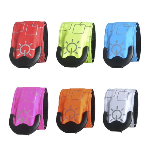 LED 야간 조명, USB 충전 암밴드, 웨어러블 러닝 암 벨트, 글로우 손목 밴드, 러닝 워킹 사이클링 안전 경고등 6