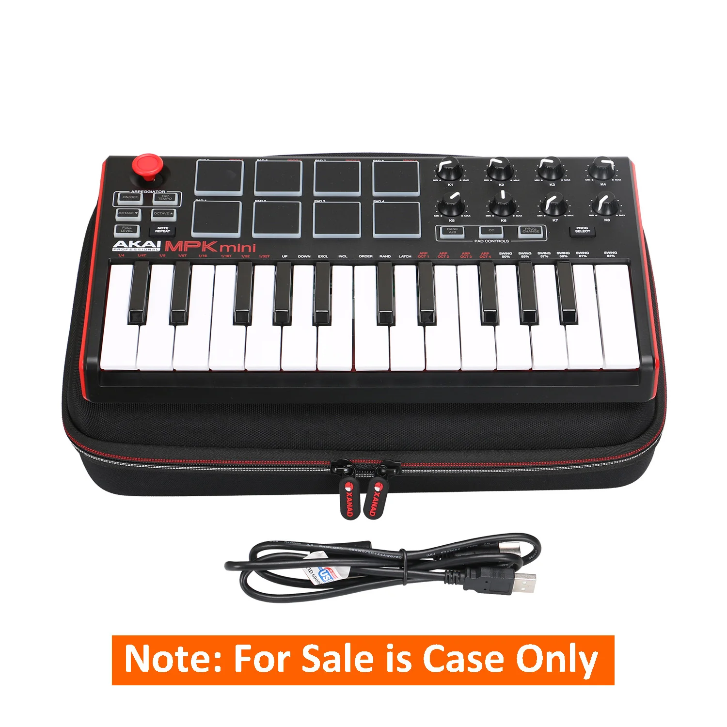 XANAD EVA Hard Case for Akai Professional MPK Mini MKII Protective Carrying Storage Bag