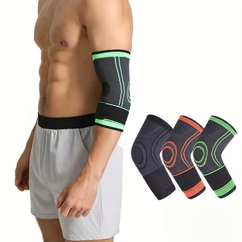 1pc Sports Elbow Protector for Men and Women, Joint Sleeve Protector Arm Sheath, Tennis Elbow Belt Strap Pressurized Winding
