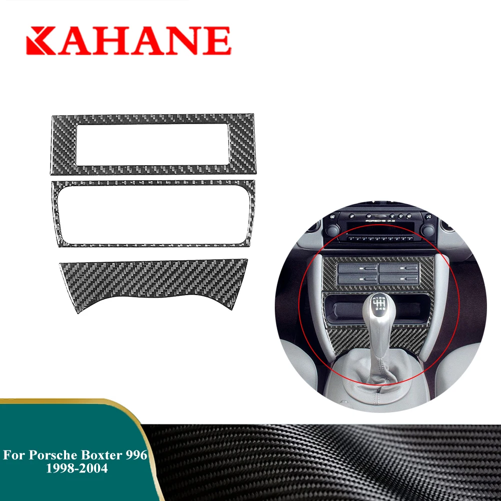 

Car Carbon Fiber Stickers For Porsche Boxter 996 1998-2004 Console Storage Box Panel Decorative Cover Trim Interior Accessories