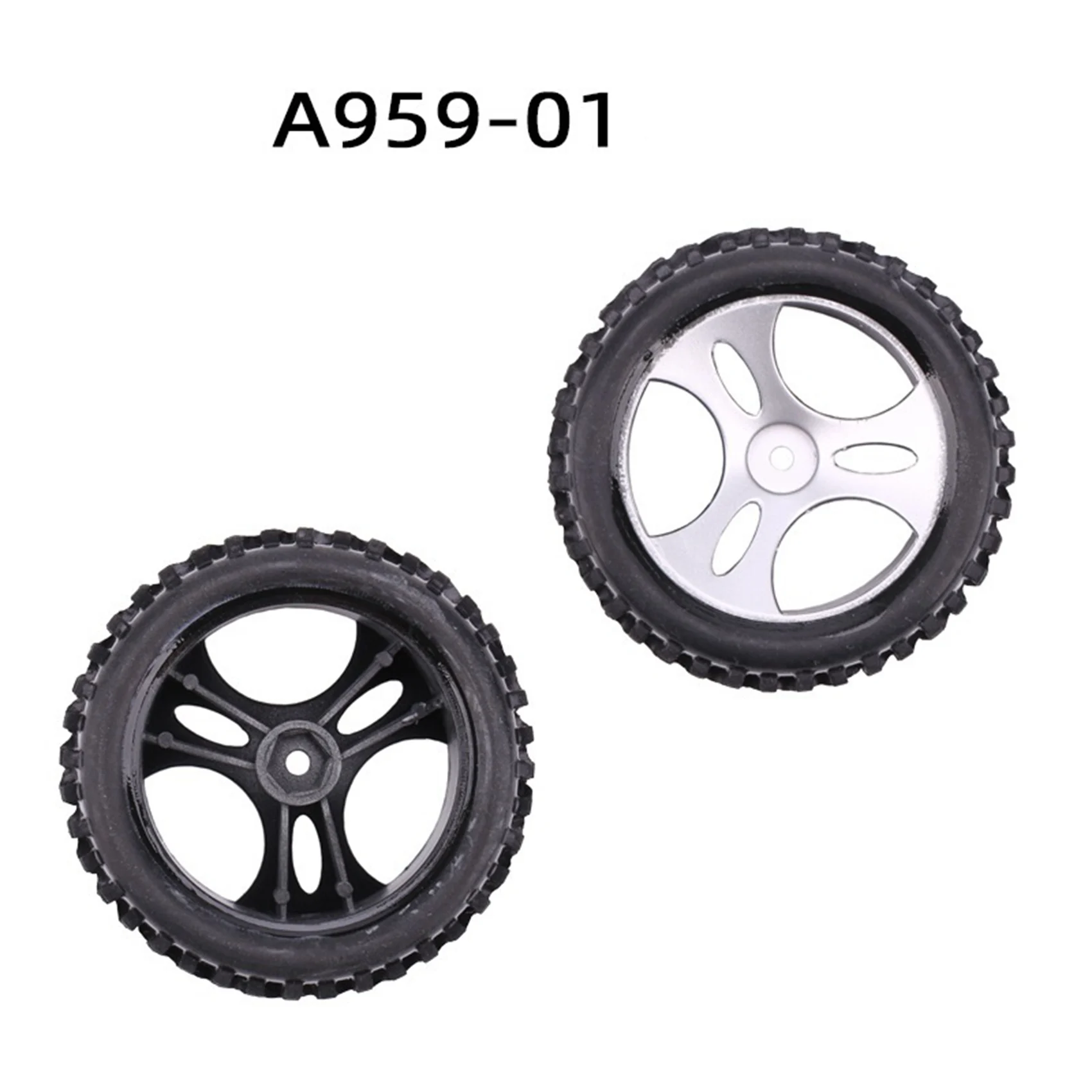 AEF1-8PCS 휠 타이어 타이어 A959-01 Wltoys A959 A959-B A959-A 1/18 RC 자동차 예비 부품 액세서리