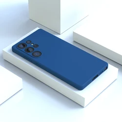 Premium Liquid Silicone Phone Back Cover for S21Plus (Blue)