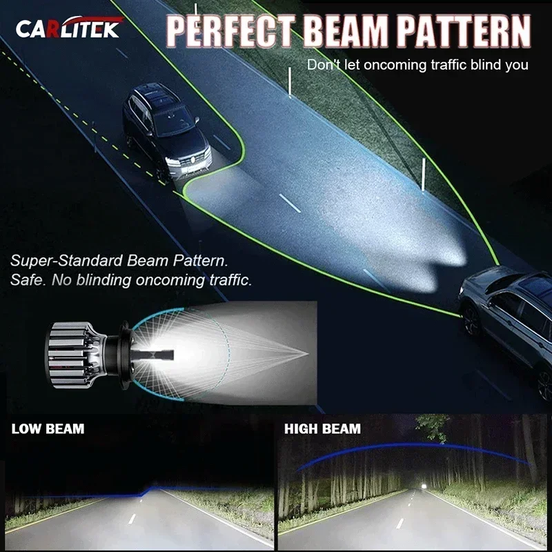 High Power Automotive LED Headlights 6000K 3000K 8000K Car Lamp