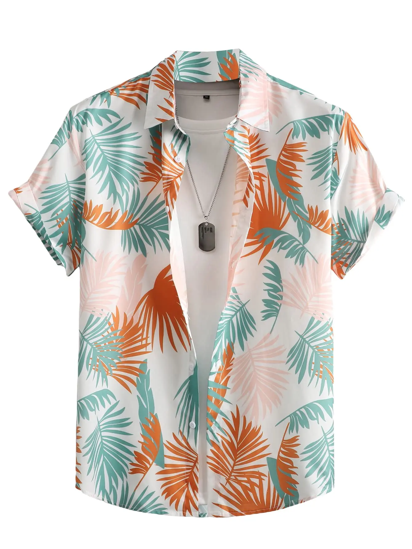 Fashion 3d Printed Summer Hawaiian Shirt Men Women Clothing Loose Beach Short Sleeve  Blouse Men's Vocation Lapel Camisa boy 4