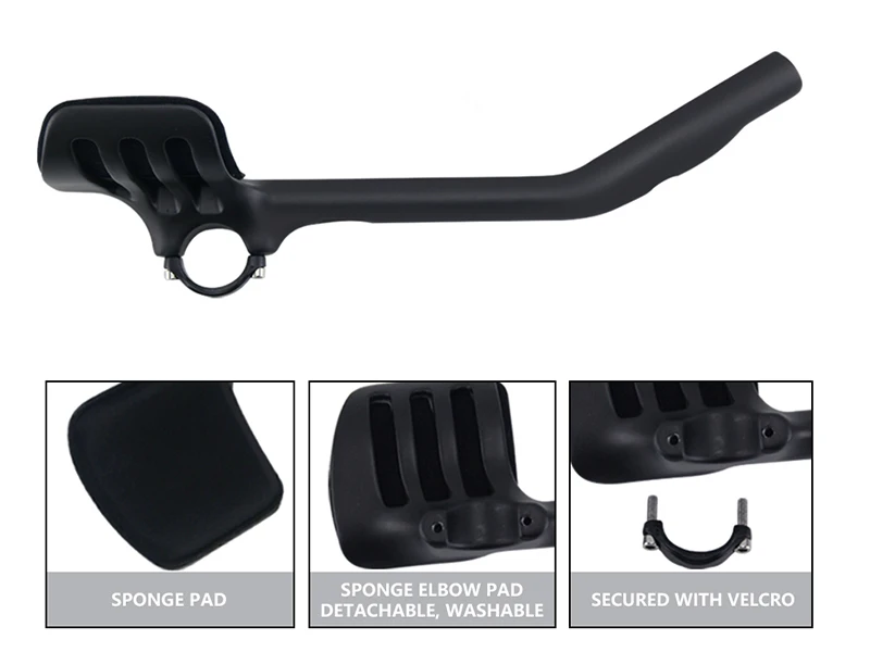 RXL SL Carbon Fahrrad-Restbar 31,8mm TT Lenker Fahrrad-Restbar 30 ° /40 ° /50 ° Triathlon Carbon-Lenkerverlängerung mit Ruhestange – Detail 4