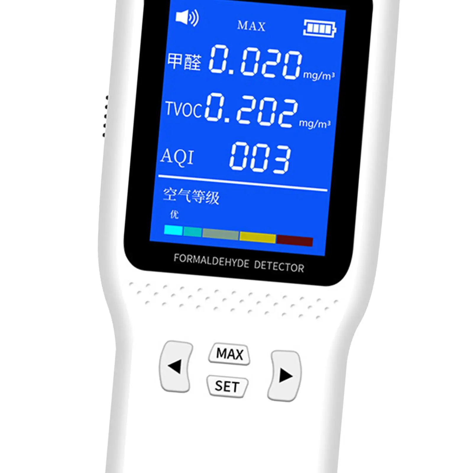 Air Quality Tester Multifunctional Real Time Monitor for Hotel Office Car