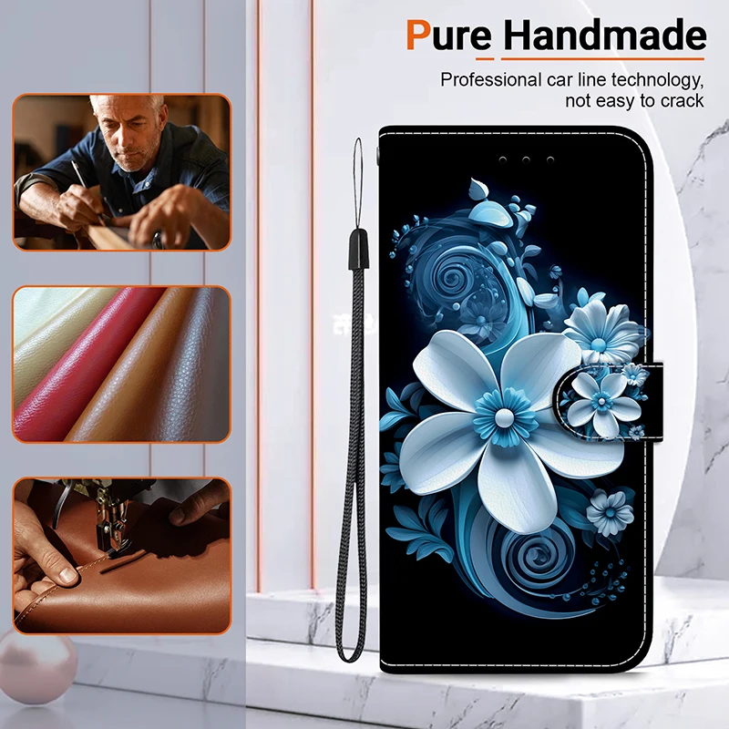 Luxury Wallet Stand Case with Magnetic Closure and Premium Protection