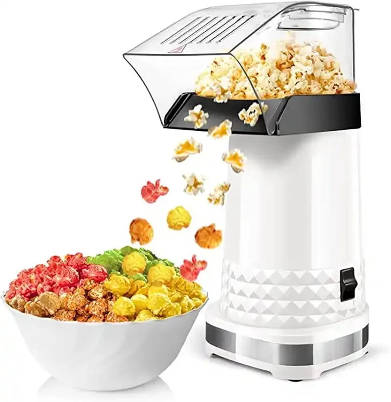 Hot Air Popcorn Popper with Measuring Cup For Home