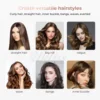 3 in 1 Thermal Brush Heated Curling Iron Brush Ceramic Hair Curler Roller Volumizing Brush Curling Comb Double PTC Curling 5