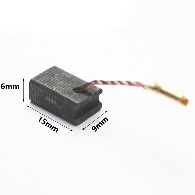 Angle Grinder Carbon Brush carbon brush 2Pcs/lot 6mm x 9mm x 15mm Angle Grinder Replacement Spare Parts