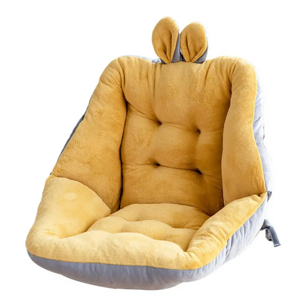 Supportive Seat Cushion Ultra-thick Cartoon Short Plush Seat