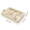 Hamsters Foraging Feeder Wooden Puzzle Game Feeding Board for Rabbit Guinea Pigs Chinchillas Treats Dispenser Pet Supply 5