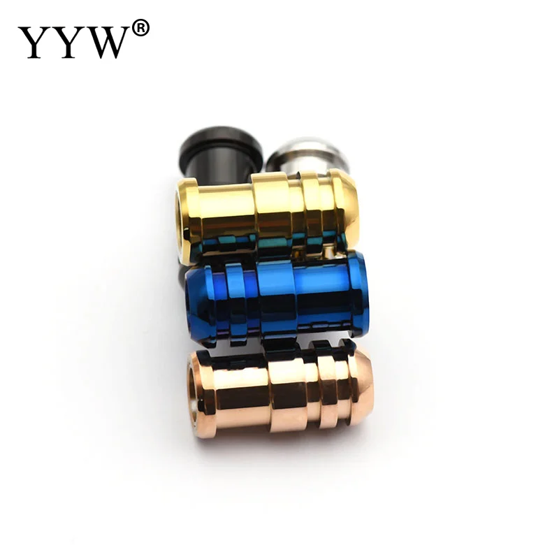 10pcs Stainless Steel Magnetic Clasps 6mm Hole Size for Leather Cord Magnet Lace Buckle Bracelet Jewelry DIY Making Accessories