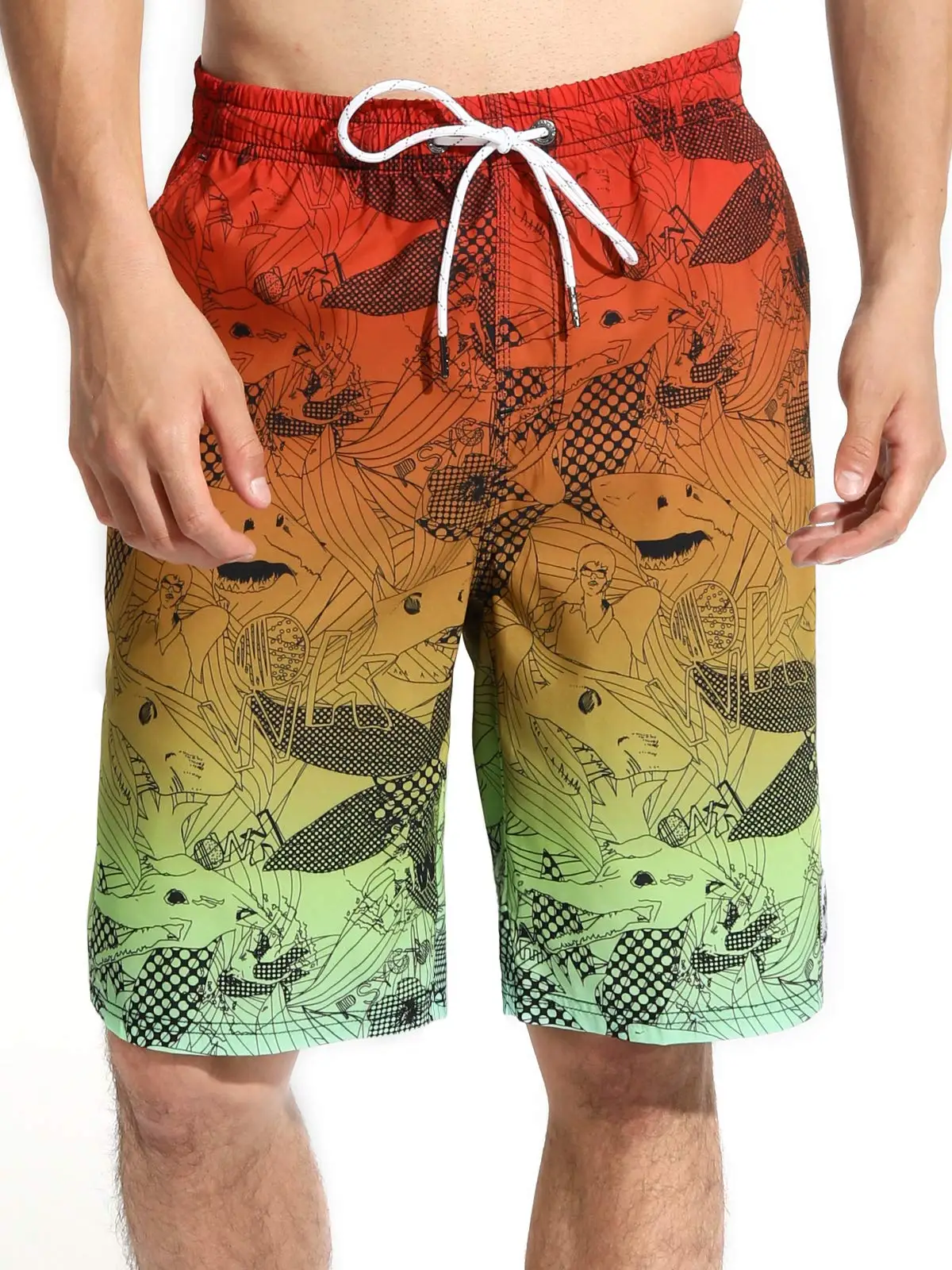 Summer Casual Shorts 3D Men's Beach Shorts Kids Fashion Surf Board Shorts Boys Quick Dry Swimwear Trunk Sports Fitness Briefs 2