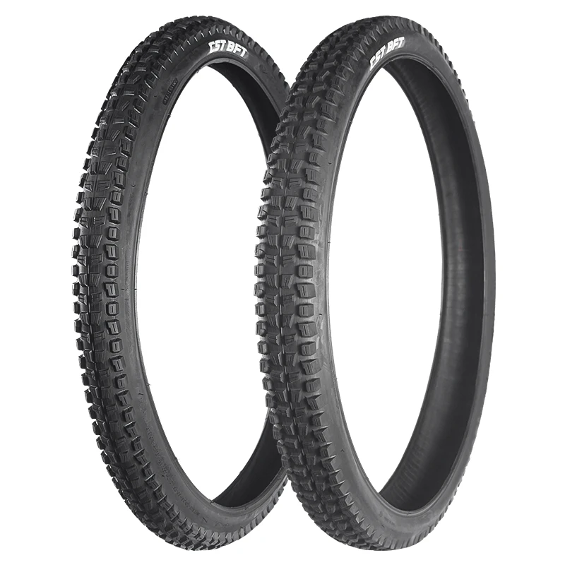 CST Premium Fahrradreifen 27.5x2.40 – 60-584, BFT C1752, 60 TPI, Schwarz/blau, Drahtreifen