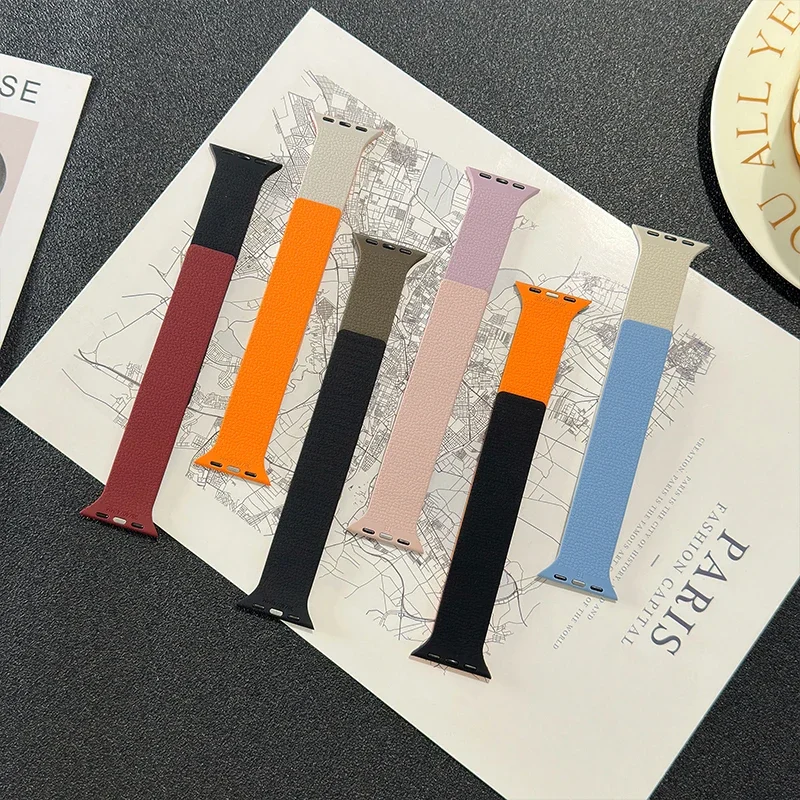 Magnetic Strap for Apple Watch Band 45mm 44mm 40mm 46mm 41mm 42 mm 38 Silicone Bracelet iWatch Series 10 9 8 7 6 Se Ultra 2 49mm