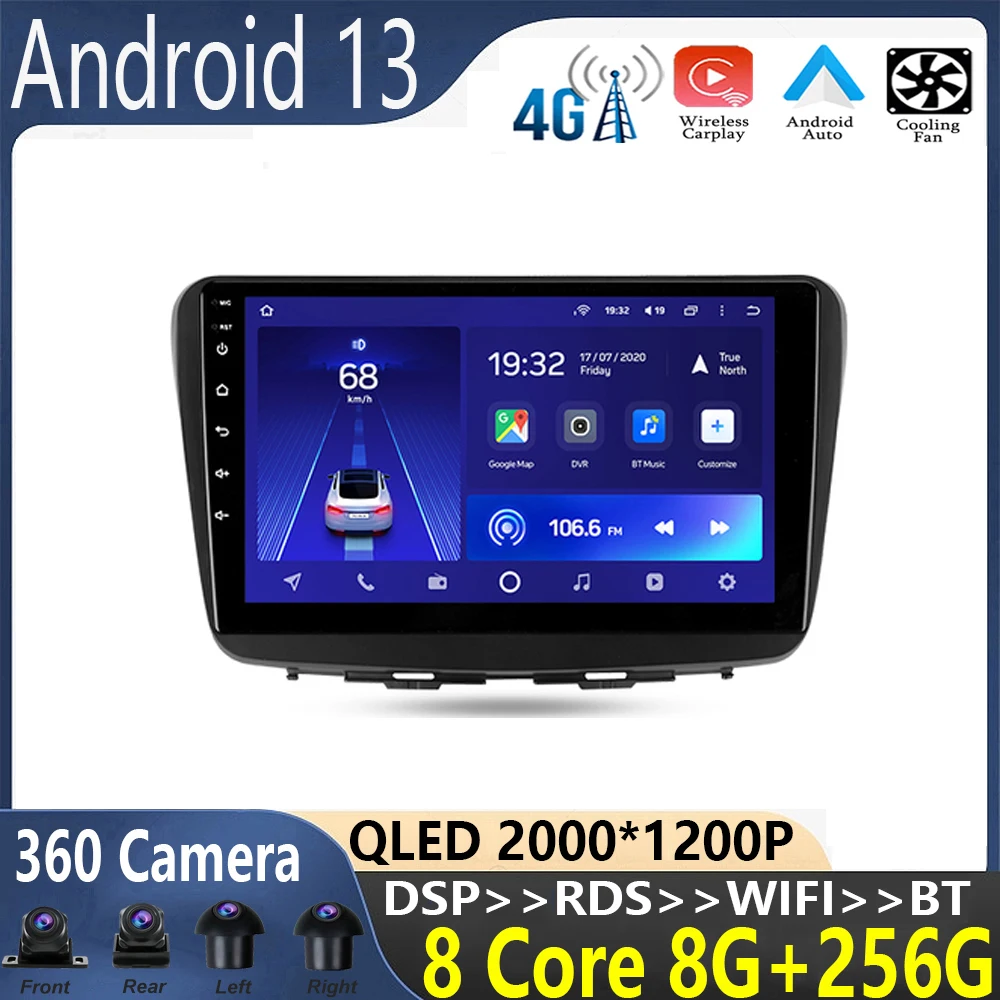 

Автомагнитола 9 дюймов для Suzuki Balwno 2 2015-2022, мультимедийный видеоплеер, навигация, стерео, GPS, Android 13, 2din, dvd, tv box