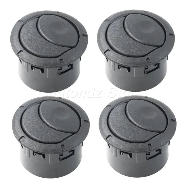 Kit 4 Prese Aria Condizionato Auto Per Renault Duster, Dacia Logan, Sandero, Opel - Griglia Copertura ABS Argento - Foto 4