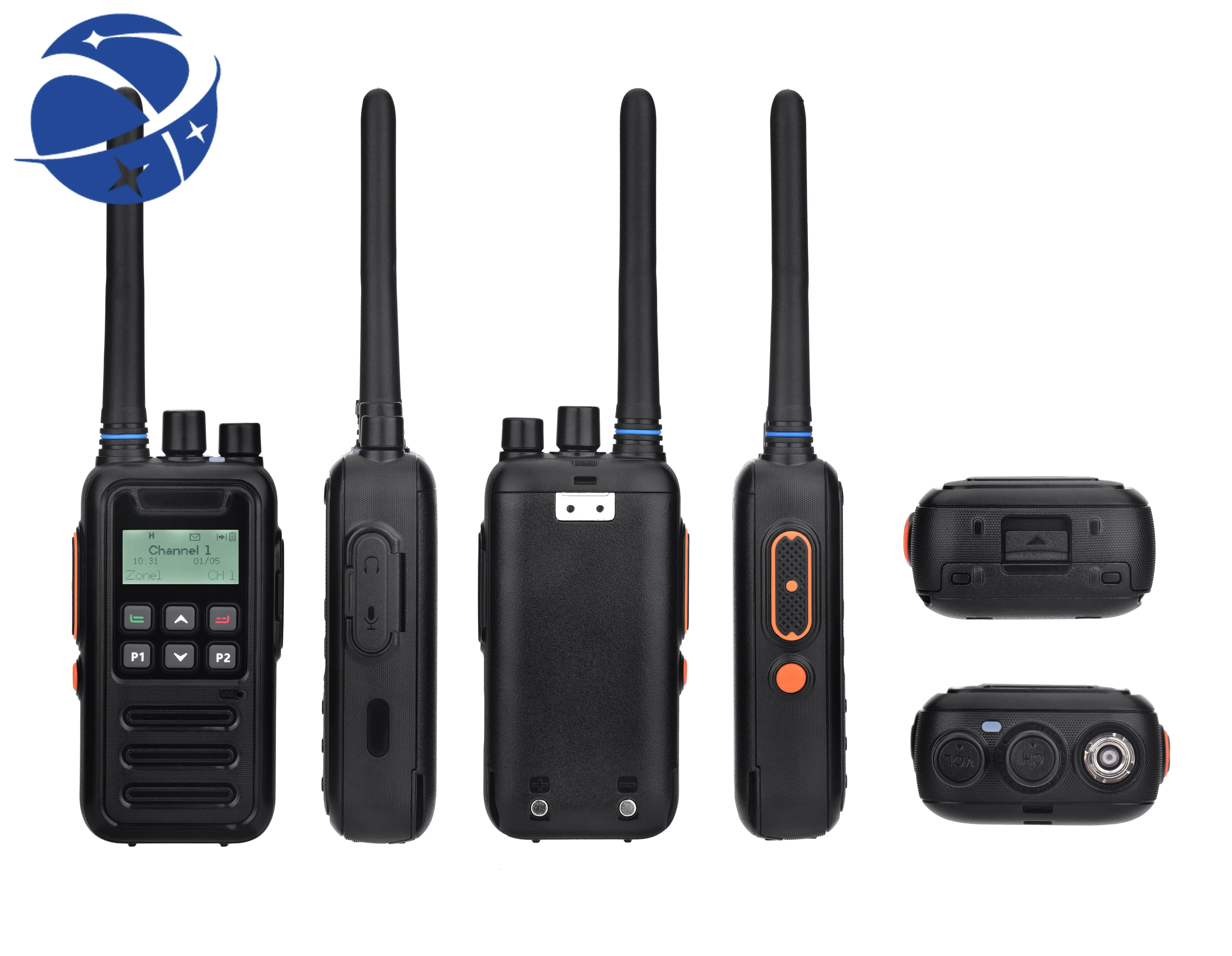 

hydX-D510 Commercial Wireless Long Range Portable Walkie-Talkie Dual Band Two Way Radio with Headphones and MIC