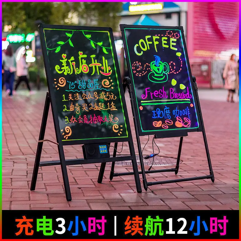 

Advertising Blackboard, Led Electronic Fluorescent Board, Advertising Board, Luminous Billboard, Ground Stall, Night Market, Flu