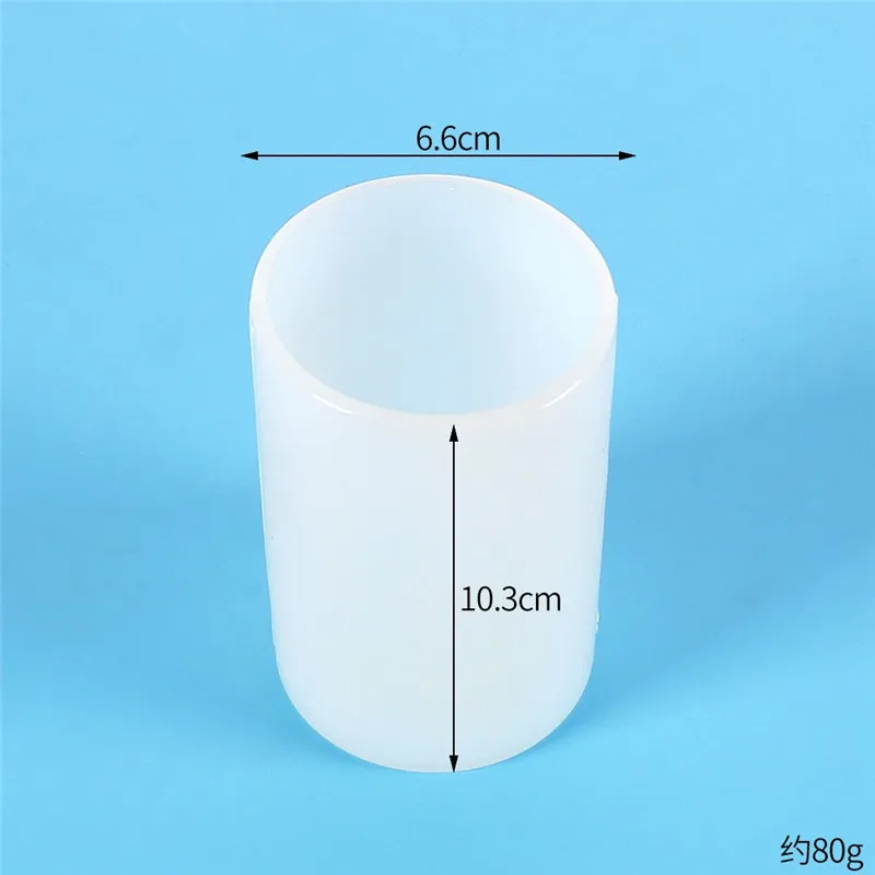 3D Cylinder Shape Candle Silicone Mold DIY Cented Candle Soap Mould Craft Gift Making Plaster Resin Wax Homemade Decoration