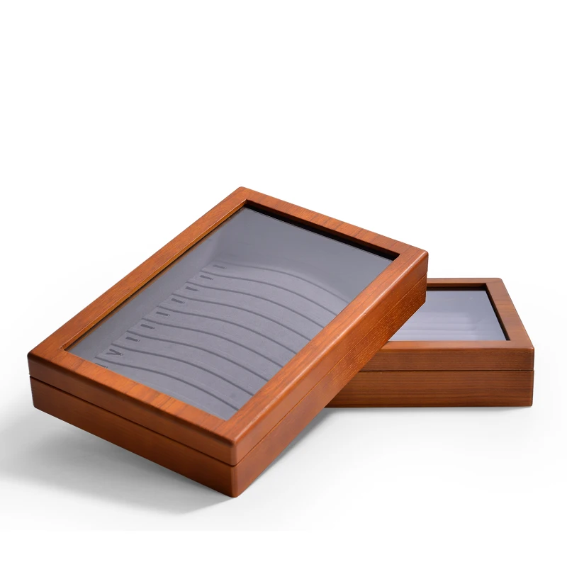 Oirlv Wooden Jewelry Box Retro Jewelry Display Ring Necklace Earring Bracelet Box Multi Jewelry Storage Organizer Display Case - Image 6