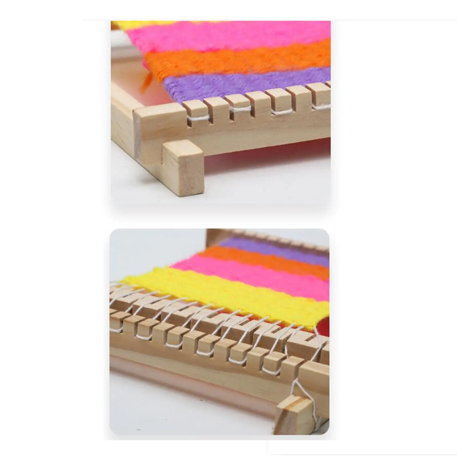 Kids Wooden Weaving Loom, Handcraft Weaving Loom, Hands on Skills for Knitted