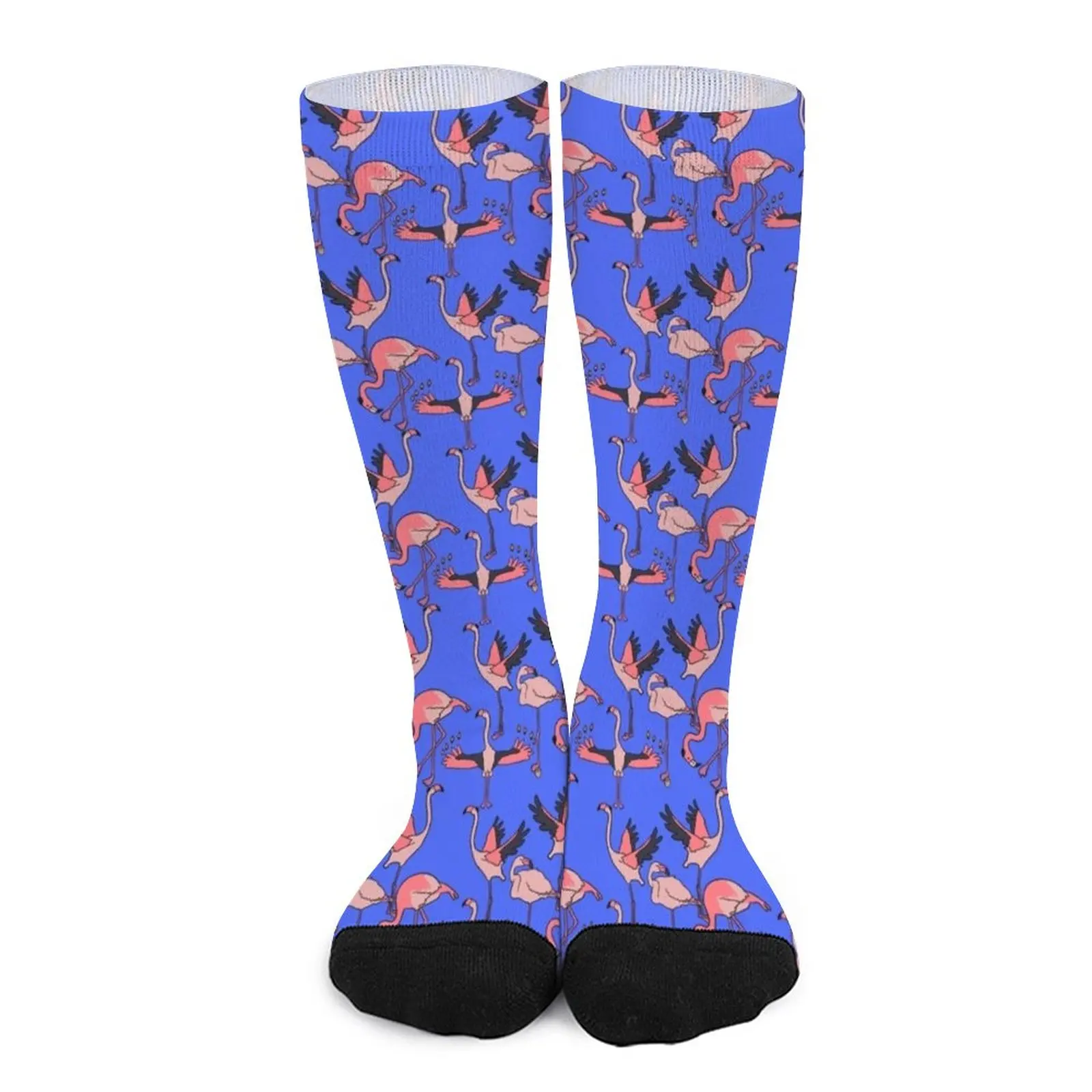 

Light Blue Hannukah Flamingo Menorah Socks black socks Children's socks socks man