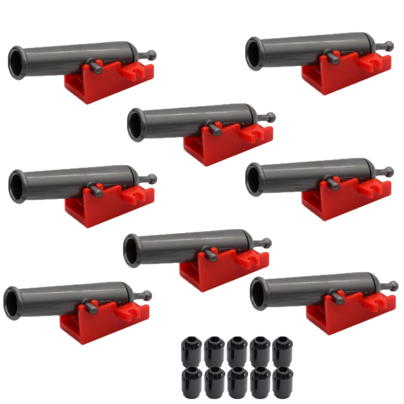 MOC Building Blocks Military Figures Accessories Napoleon Medieval Cannon Mini Brick Pirate Ship Buy Goods Boy Girl Toy Gifts 5