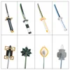 Demon Slayer Katana 60cm Character Role-playing Weapons Toys Bamboo Sword Film and Television Props Giyuu Blue Sanemi 3