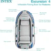 Excursion Inflatable Boat Series: Includes Deluxe 54in Boat Oars and High-Output Pump – SuperTough PVC 5