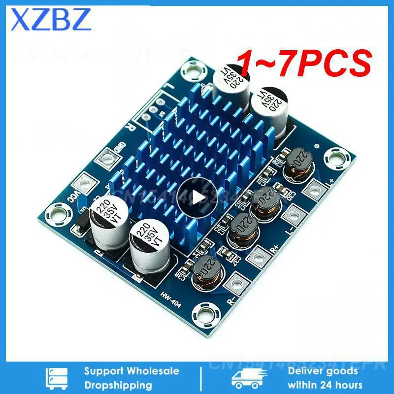 

Цифровой стерео аудио усилитель мощности, 1 ~ 7 шт., Φ 30 Вт + 30 Вт, 2,0 каналов, плата DC 8-26 в 3A