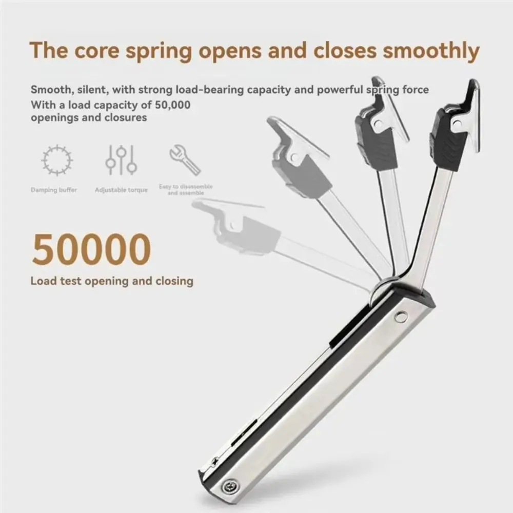 Heavy Duty Hydraulic Cabinet Hinge Buffering Concealed Soft Closing Hinges Free Stop Durable Cabinet Door Support