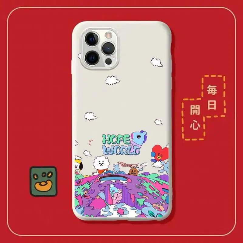 Чехол для телефона MaiYaCa Hope World iPhone 11 12 13 Mini Pro Xs Max 8 7 6 6S Plus X XR однотонный чехол