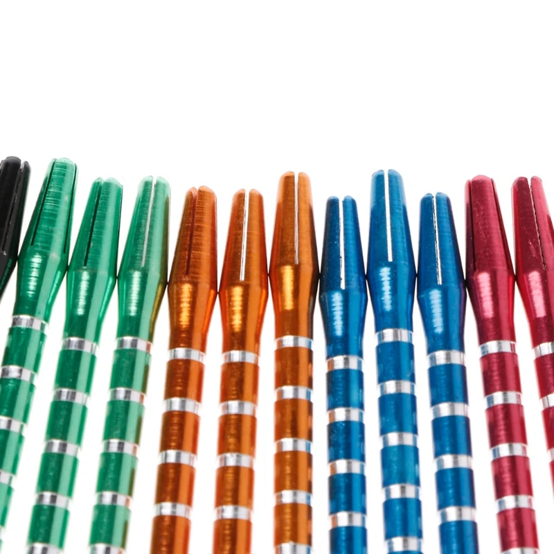 6 Sets/18 Pcs 53mm Aluminum Shafts 6 Colors 2BA Thread Size Length