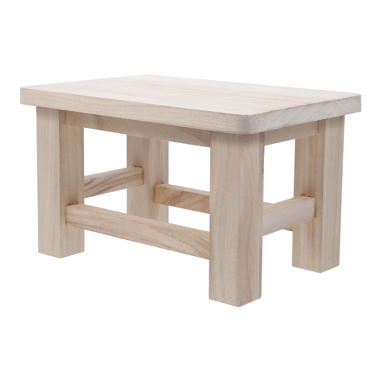 3Pcs Solid Wood Children Shoe Changing Stool Kids Step Stools Low Seat Benches Wooden Footrest Compact Children Furniture