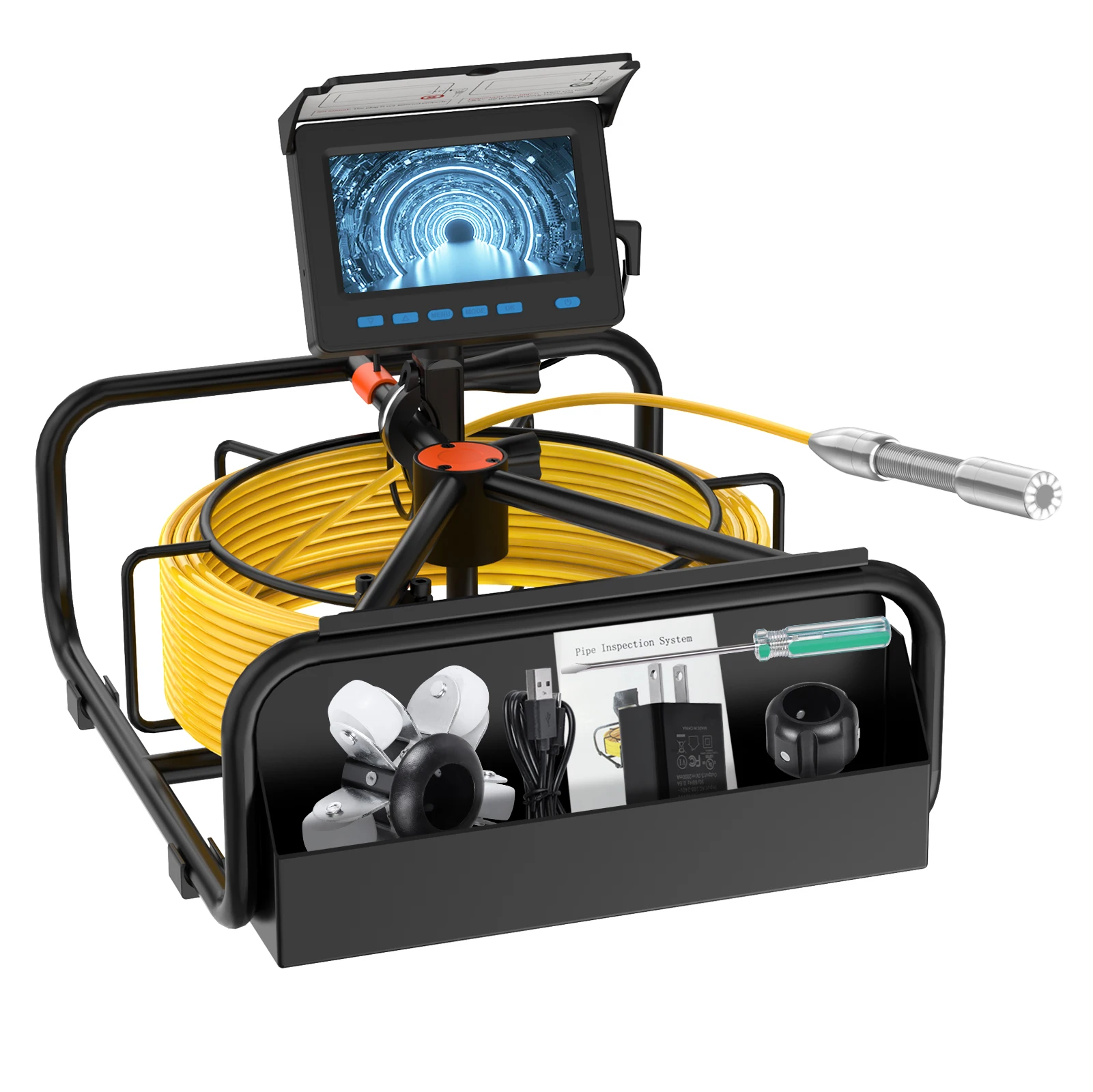 Pipe-Inspection-Camera-with-DVR-16GB-FT-Card-SYANSPAN-Sewer-Drain ...