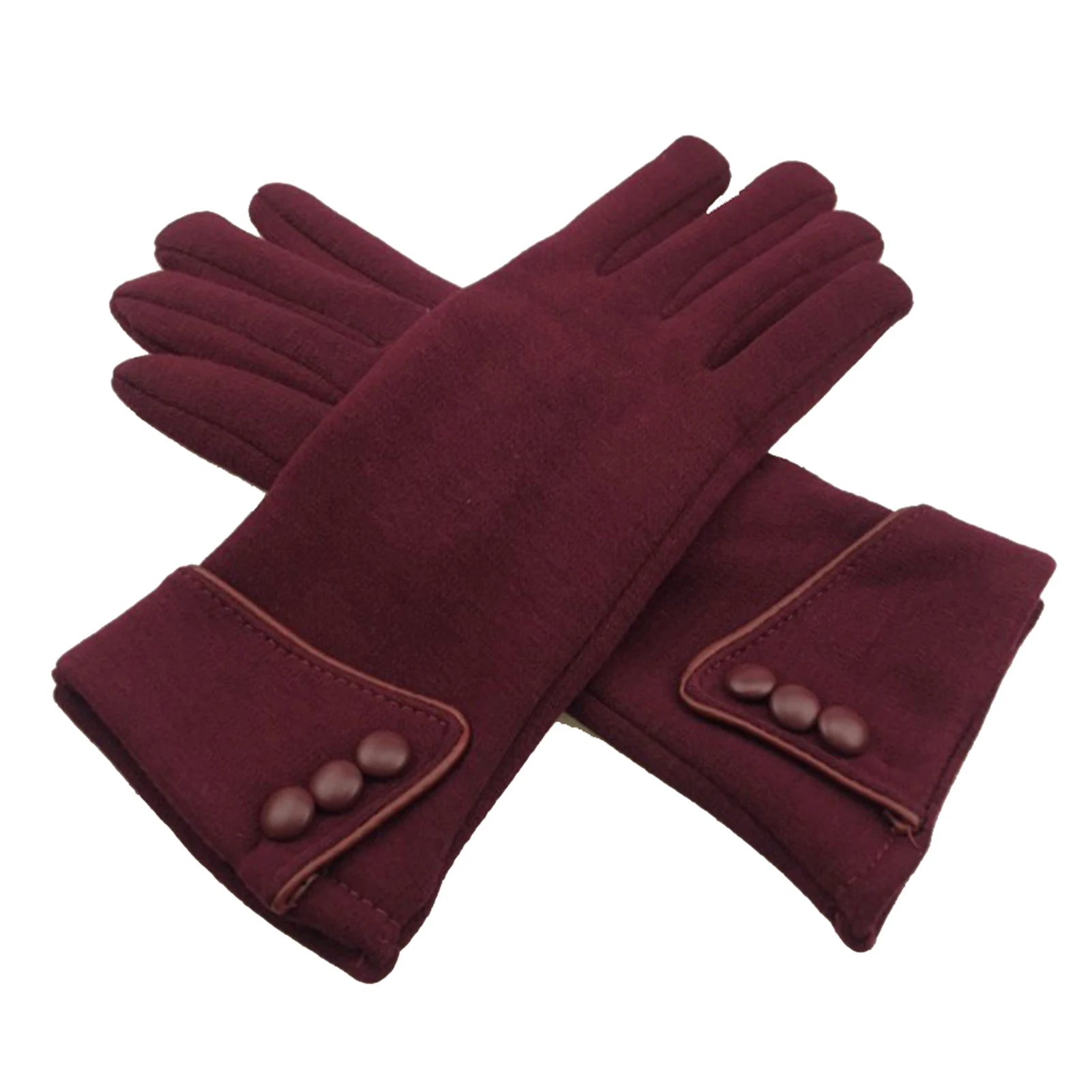 

Women Winter Gloves Thermal Soft Lining Elastic Cuff Texting Glove for Women Girls Winter Using