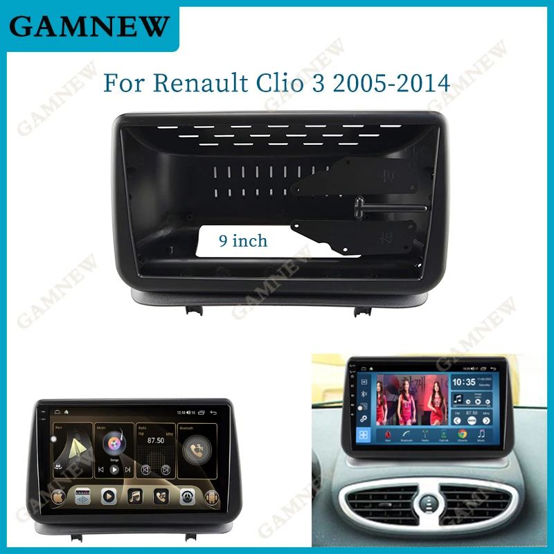 

Автомобильный 9-дюймовый радиоприемник для 2005-2014 RENAULT CLIO Frame Android 2Din MP5 плеер стерео панель