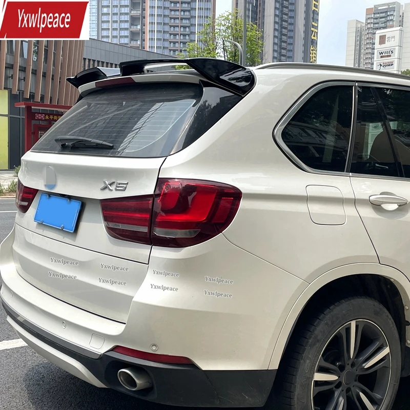 

For BMW X5 F15 Spoiler 2014 2015 2016 2017 2018 ABS Plastic Unpainted Color Rear Roof Spoiler Trunk Wing Car Accessories