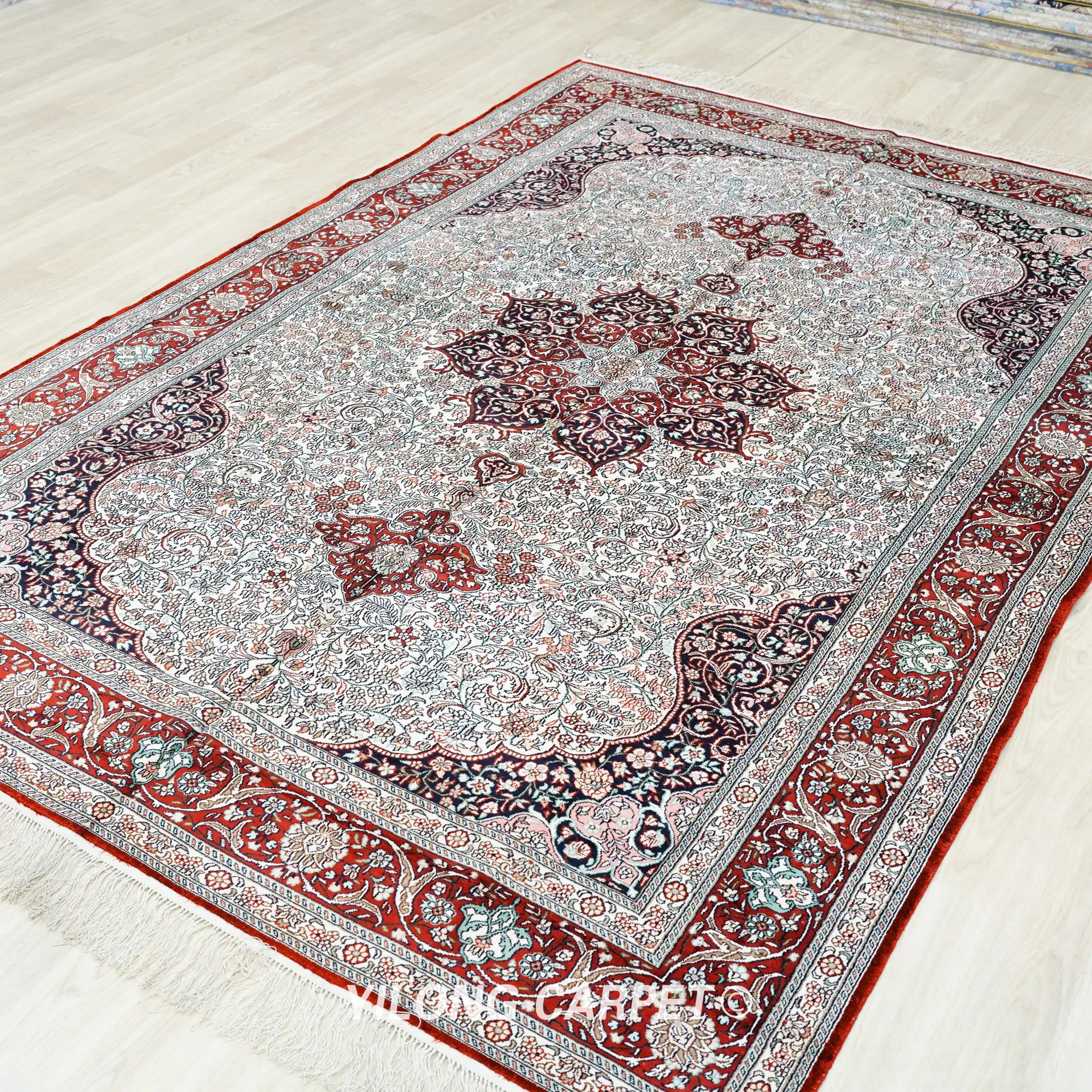 Рисунок 3 - 6 'x 9' Состаренный Шелковый коврик Тебриз