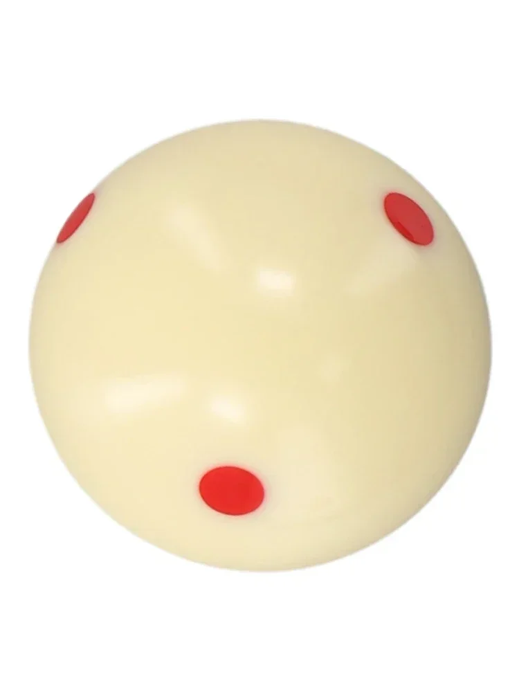 Roundness Cue Ball Hardness 2 1/4&rdquo; Red 6 Dot Spot Pool-Billiard Practice Resin Standard Training