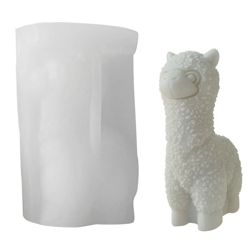 

Silicone Mold for DIY Aromatherapys Candle Making 3D Alpacas Resin Molds Home Decoration Scented Candle Molds DIY Craft