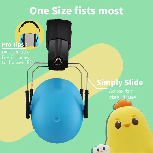 어린이 귀 보호 소음 차단 귀마개, 소음 감소, 귀 디펜더, 어린이용 귀마개, 조절 가능한 nrr 25db 안전 2