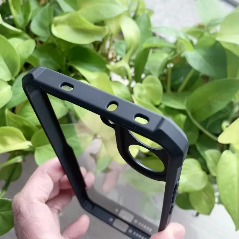 Durable Shockproof Transparent Case with Camera Protection by XUNDD