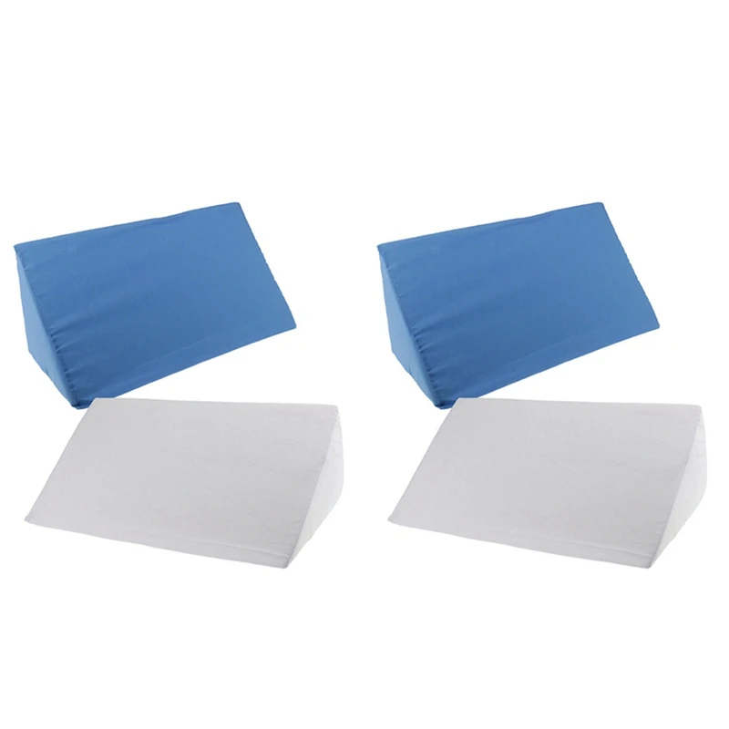 

4PCS Acid Reflux Foam Bed Wedge Pillow Elevation Cushion Back Leg Support Pillow